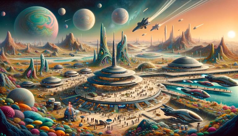 Day 29 - Galactic Crossroads - The Spaceport on an Alien World