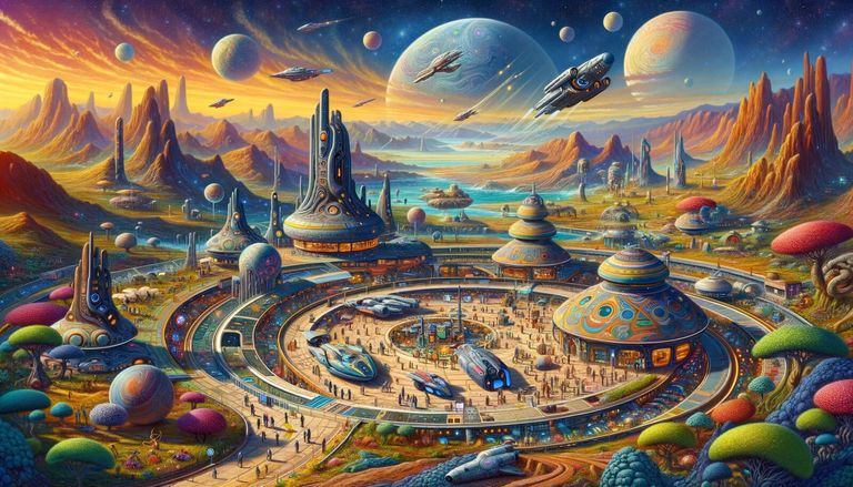 Day 29 - Galactic Crossroads - The Spaceport on an Alien World