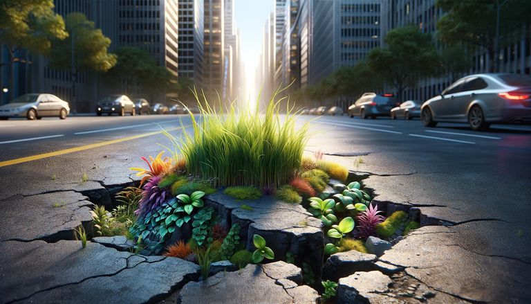 The Power of nature reclaiming its roots...