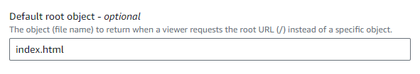 Edit CloudFront Settings
