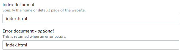 Why Can't You Set the Default Index Document in S3 Bucket Settings