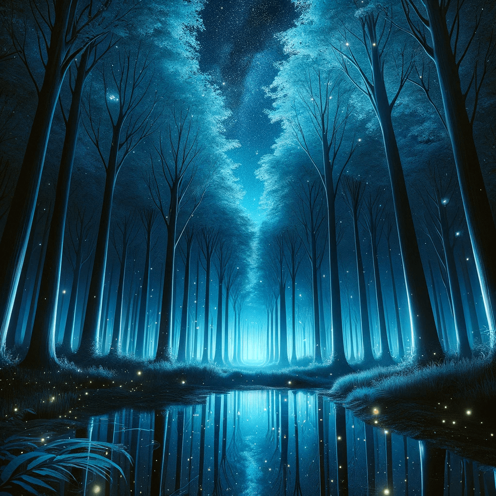 Day 1 - Luminous Blue Forest