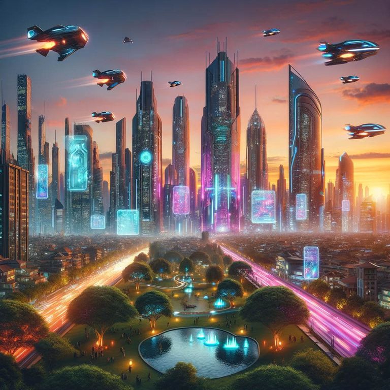 Day 2 - Dusk in Neon Metropolis
