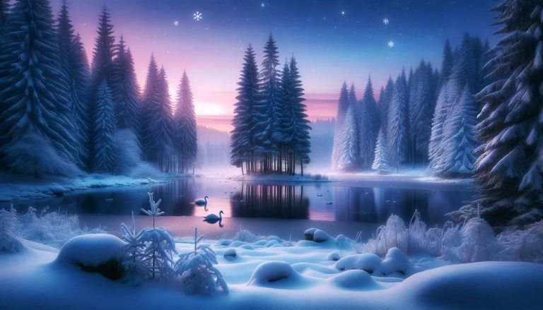 Day 4 - Twilight Serenity in the Winter Forest