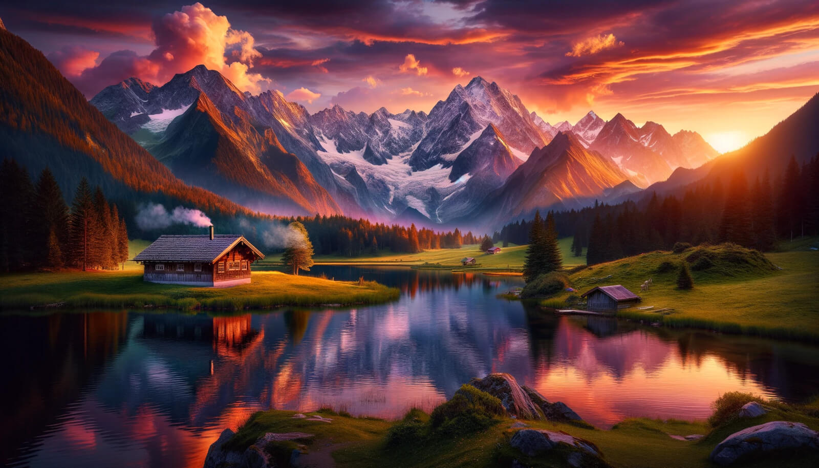Day 11 - Sunset Serenity: A Mountain Lake Retreat